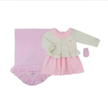 Saída Maternidade Mydouu Baby Feminina 20043 4 Peças 43119