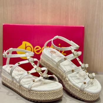 Sandalia Beatriz Fletform Feminina OFF White 353400 50311 169