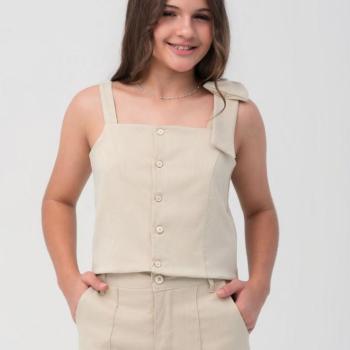 Conjunto Lunna Bk Teen Feminino Juvenil 42701050 Blusa/Shorts  10 ao 16 44603 k26