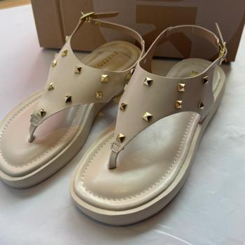 Sandalia Papete Akazzo Off White Com Tachinhas 4438GE 51013