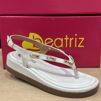 Sandália Beatriz Papete Feminina 393200/9 Off White 51249