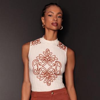 Blusa Linho Bordado 8502738898-1 48197