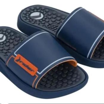 Sandália Rider Slide Pump Masculina Infantil11784 Azul/Laranja 43794