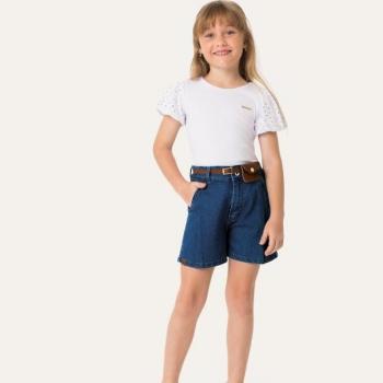 Short Carinhoso Feminino Infantil Mom 1000128976 C/Cinto Tam 6 43268