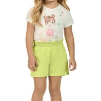 Conjunto Kaiani Feminino Infantil 12082 Blusa/Shorts 4 ao 10 43967