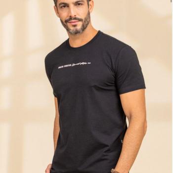 Camiseta Colisão Masculina Slim C/Elastano 523615343 52201