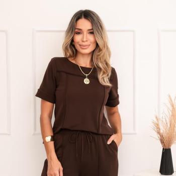 Conjunto Feminino Use Dellas 026 Blusa e Calca  Malha 51350