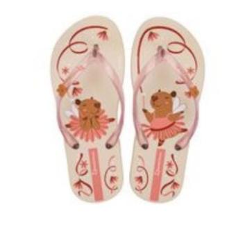 Sandália Ipanema Feminina Hype 27388 Bege Claro/Rosa Glitter 45111 k26