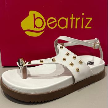 Sandália Beatriz Papete 372200/6 Off  White 48489