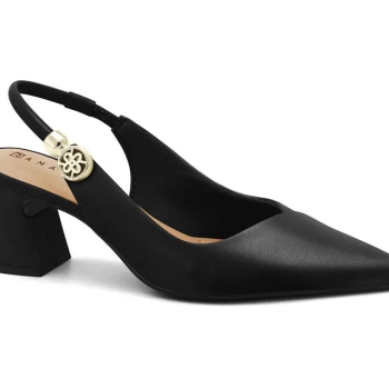 Scarpin Feminino Ramarim Slingback Salto Bloco 2616132 Preto 50640