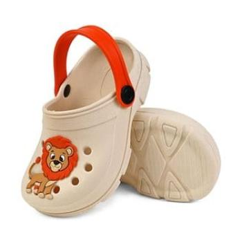 Babuche KidstePé Masculina 21690441204 Marfim/Laranja 45463 k26