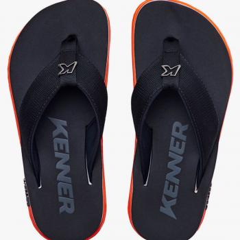 Sandalia Kenner Masculina Kivah Line Nylon 1300062304-1 DVD-01 Laranja/Branco/preto 47362