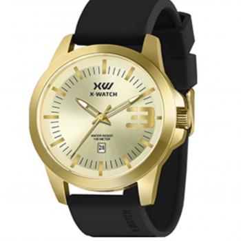 Relógio X-Watch Masculino Mostrador Dourado XMGP1002 48125