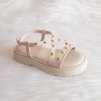 Sandália Mini Sua Cia 916152141 Areia/Marfim 43319