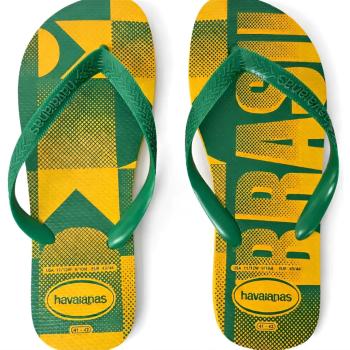 Chinelo Havaiana Vai Brasil Masculino Amarelo Pop  00377 51645