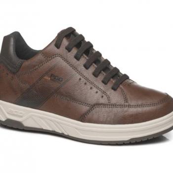 Sapatenis  em Couro Pegada Masculino 172002-07 Pinhão/Café 48723