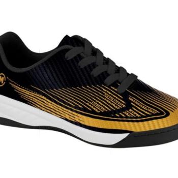Tênis Molekinho 2856110 Preto/Dourado/Preto 44476 k26