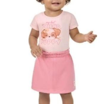 Conjunto Kaiani Feminino Infantil 12065 Blusa/Shorts 1 ao 3 43963