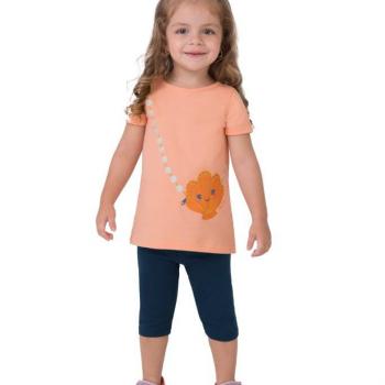 Conjunto Malwee Feminino Infantil 1000130197 Blusa/Bermuda 4 ao 8 43016
