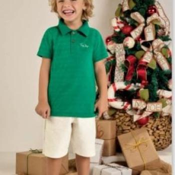 Conjunto Tiny Joy Masculino Infantil 12243 Camisa/Bermuda 4 ao 8 44009