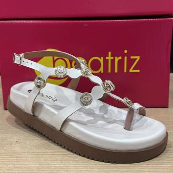 Sandália Beatriz Papete Feminina 371200/27 Off White 51256