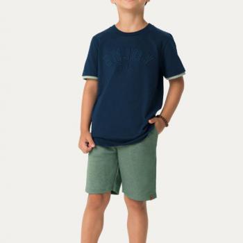 Conjunto Carinhoso Masculino Infantil 1000129989 Camiseta/Bermuda 4 ao 8 43042