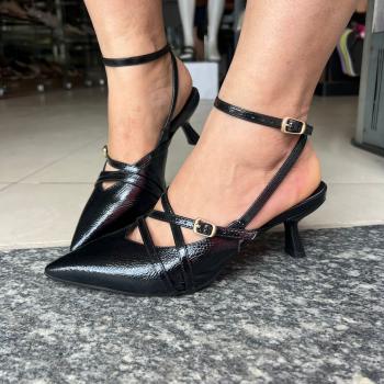 Scarpin Bebecê Salto Taça 3645923 Preto 48675