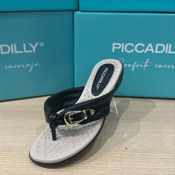 Sandália Piccadilly Feminina 500410 Preta Chinelo 50576