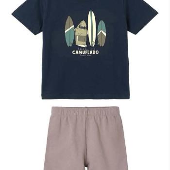 Conjunto Malwee Masculino Infantil 1000141578 Camiseta/Bermuda 1 ao 3 45513 k26