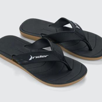 Chinelo Rider Pulse Dedo Bege/Preto 12573 49359