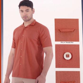 Camisa OTT Social Masculino  1313473 M/C Slim 50475