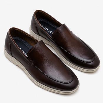 Sapato Democrata Mocassim Tulum 647101 Mogno 48651