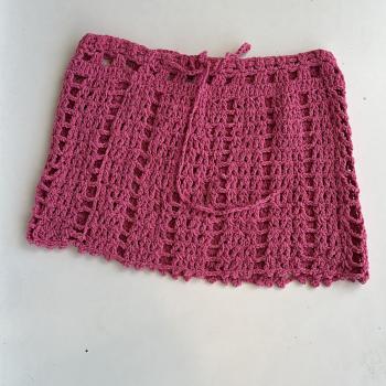 Saída de Praia Saia Curta Croché 49975