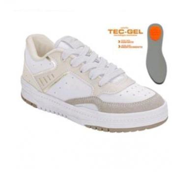 Tênis Kidy Feminino K360 Estilo Resptec 44810030445 Branco/Bege 43332