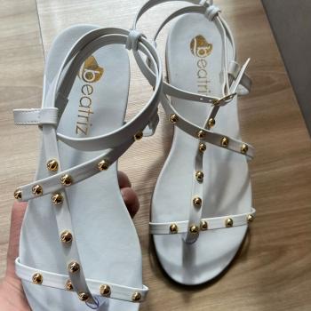 Sandália Rasteira Beatriz 360200/23 Off White 48512