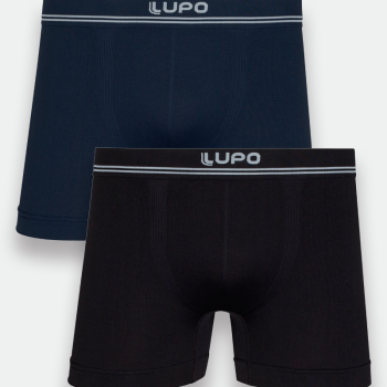 Cueca Lupo Boxer Microfibra Sem Costura Kit com 2 UN 436 40339 F26 M26