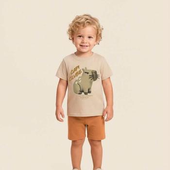 Conjunto Malwee Masculino Infantil 1000141578 Camiseta/Bermuda 4 ao 8 45514 k26