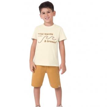 Conjunto Malwee Masculino Juvenil 1000133607 Camiseta/Bermuda 10 ao 12 43137