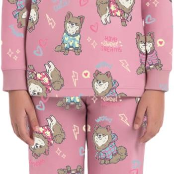 Pijama Malwee Feminino Juvenil 1000135034 Blusa Manga Longa/Calça  10 ao 14 44777 k26
