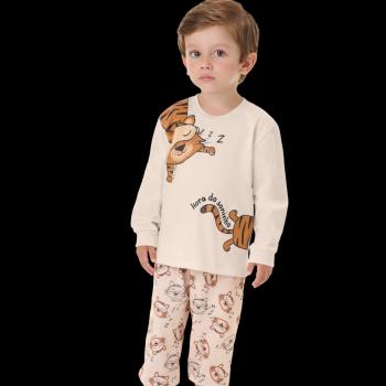 Pijama Kiko e Kika Masculino Infantil 15188 Camiseta Manga Longa/Calça 1 ao 3 44955 k26