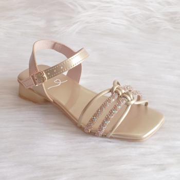 Sandália Mini Sua Cia 917652102 Light Gold/Cobre/Boreal 43318