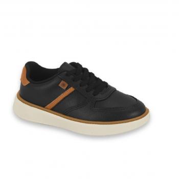 Sapatênis Molekinho 2861 Preto/Camel 43277