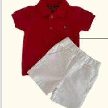 Conjunto Pytellus Baby Masculino 1216 Camisa/Bermuda 1 ao 3 43579
