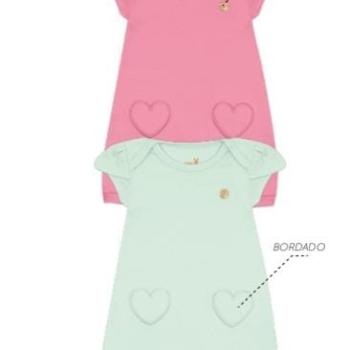 Macacão Kiko e Kika Feminino Bebê Curto 14584 G 43943