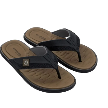 Chinelo Cartago Malta Masculina 12620 Preto/Marrom/Cinza 50621