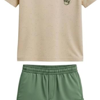 Conjunto Malwee Masculino Infantil 1000135845 Camiseta/Bermuda 4 ao 8 44197 k26