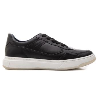 Sapatênis Pegada Masculina 111707 Preto em Couro 50731