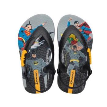 Sandália Ipanema Masculina Liga da Justiça Baby 27544 Cinza/Preto/Amarelo 44526 k26