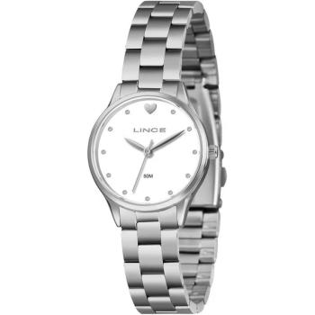 Relógio Lince Feminino LRMH291L30 Prata Mostrador Branco 50122