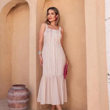 Vestido Feminino Use Dellas Botão Penelope 2267 48973